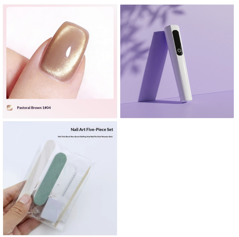 Cat-eye Shaped Gel Magnetic Nail Art Pen Set photo 2