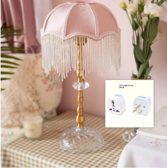 American-style Vintage Tassel Table Lamp photo 6