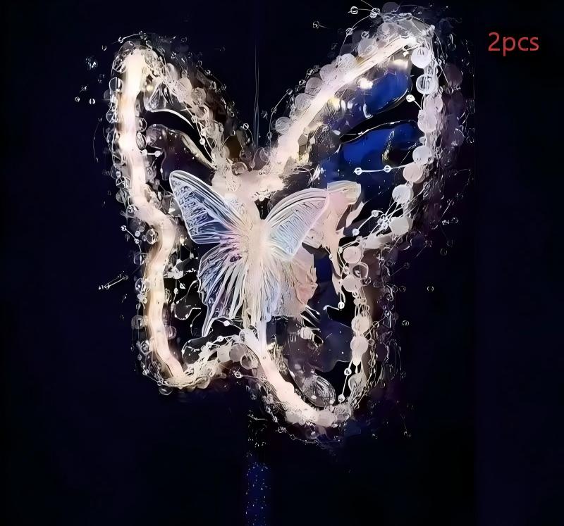 Water Flow Butterfly Night Light Pendant Complete Material Kit photo 3
