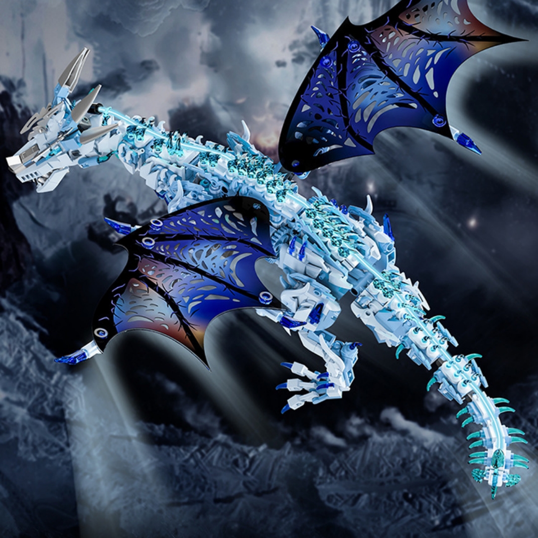 Frost Dragon Children's Educational Small-Particle Building Block Toy photo 1
