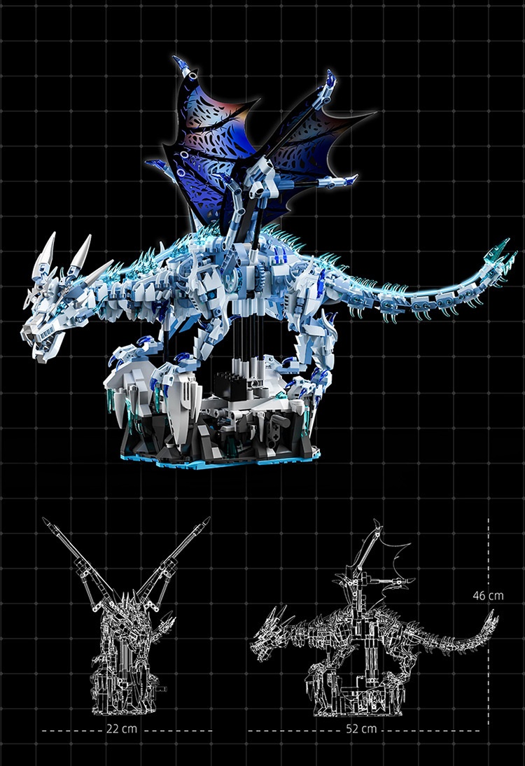 Frost Dragon Children's Educational Small-Particle Building Block Toy photo 4