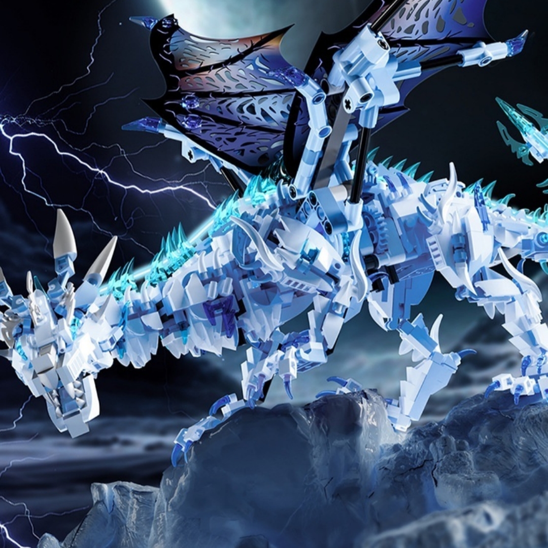 Frost Dragon Children's Educational Small-Particle Building Block Toy photo 5