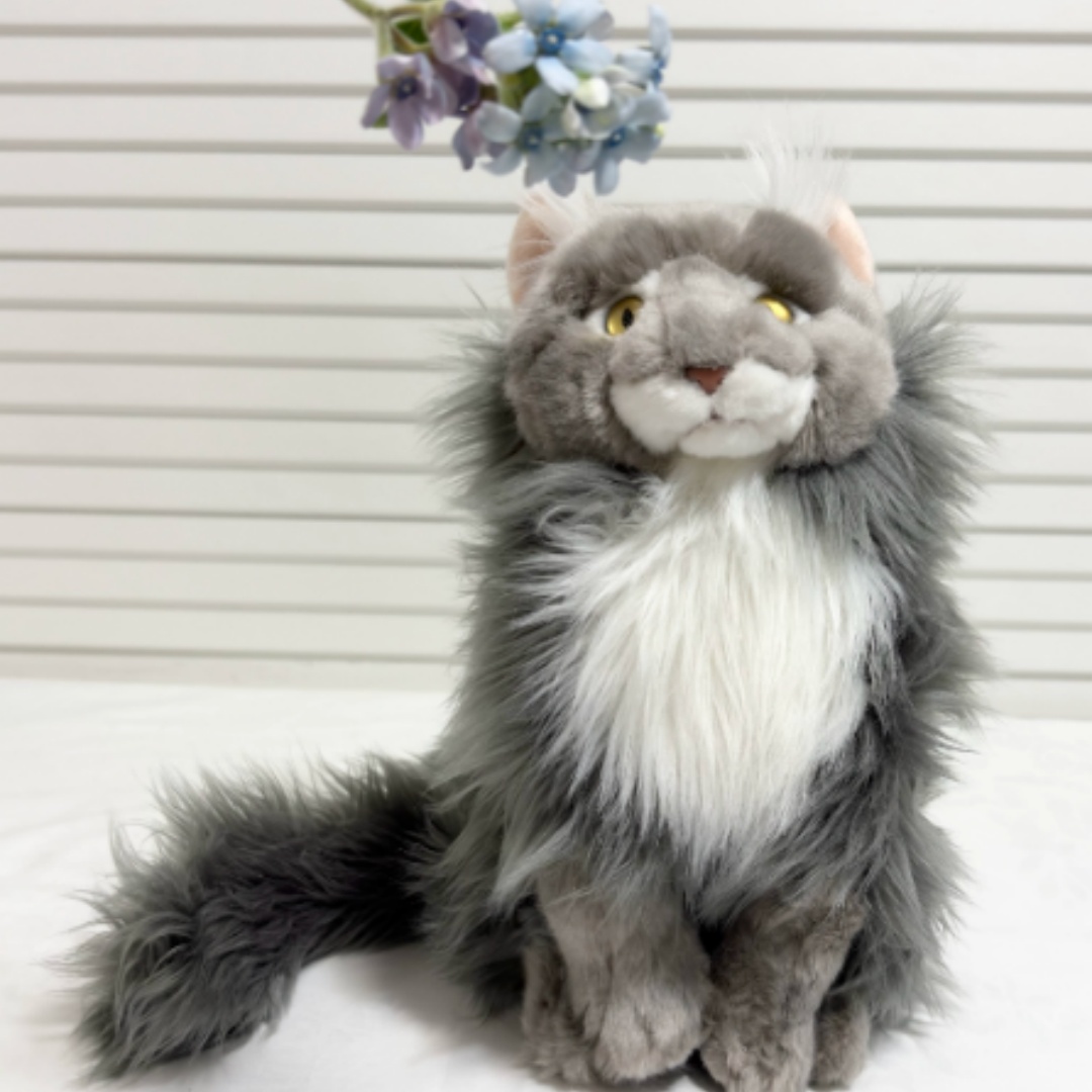 Cute Maine Coon Cat Doll, High-quality Plush Toy photo 5