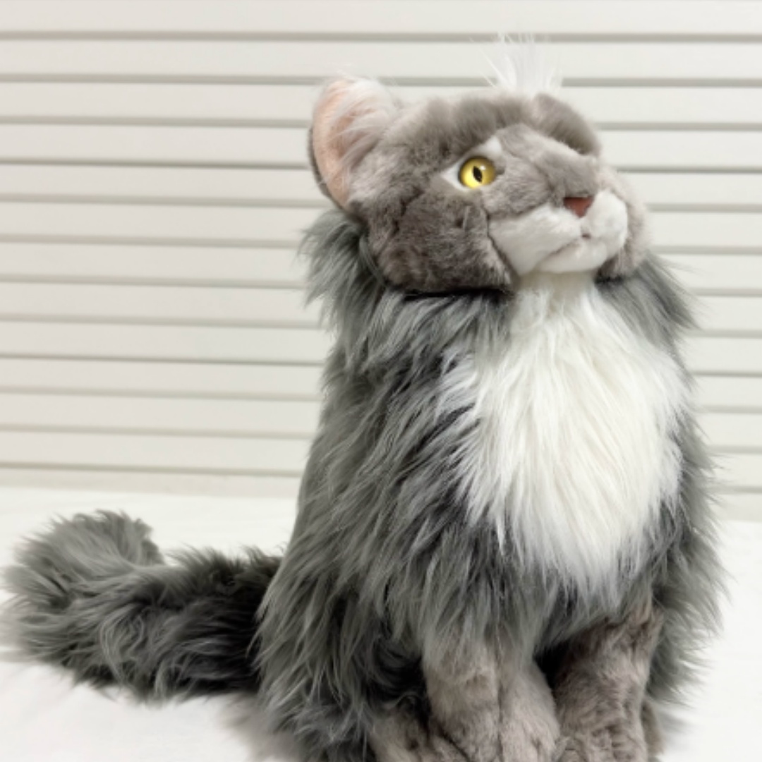 Cute Maine Coon Cat Doll, High-quality Plush Toy photo 2