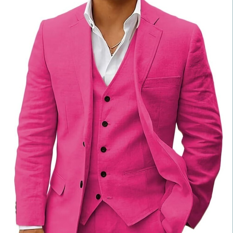 Three-piece Custom Suit Jacket Men's Set photo 1