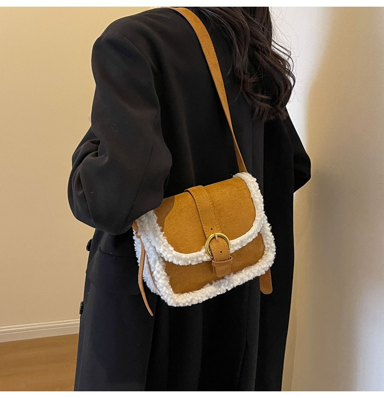 Womens New Plush Shoulder Crossbody Bag photo 4