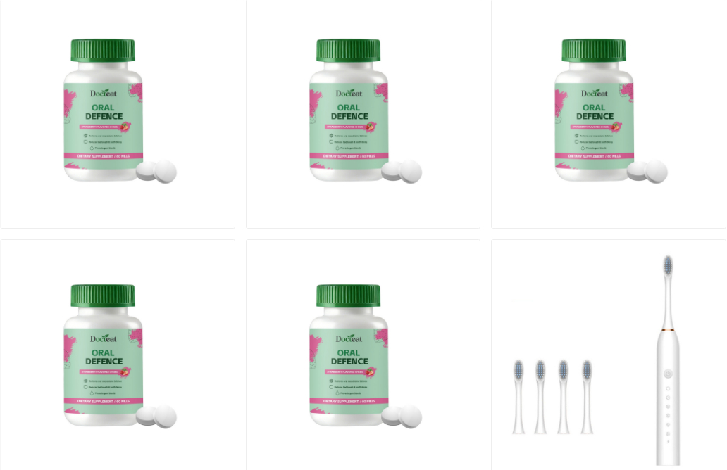 Docteat Oral Defence Oral Health Support Chewable Tablets, Strawberry Flavor, 62 Pills Dietary Supplement photo 3