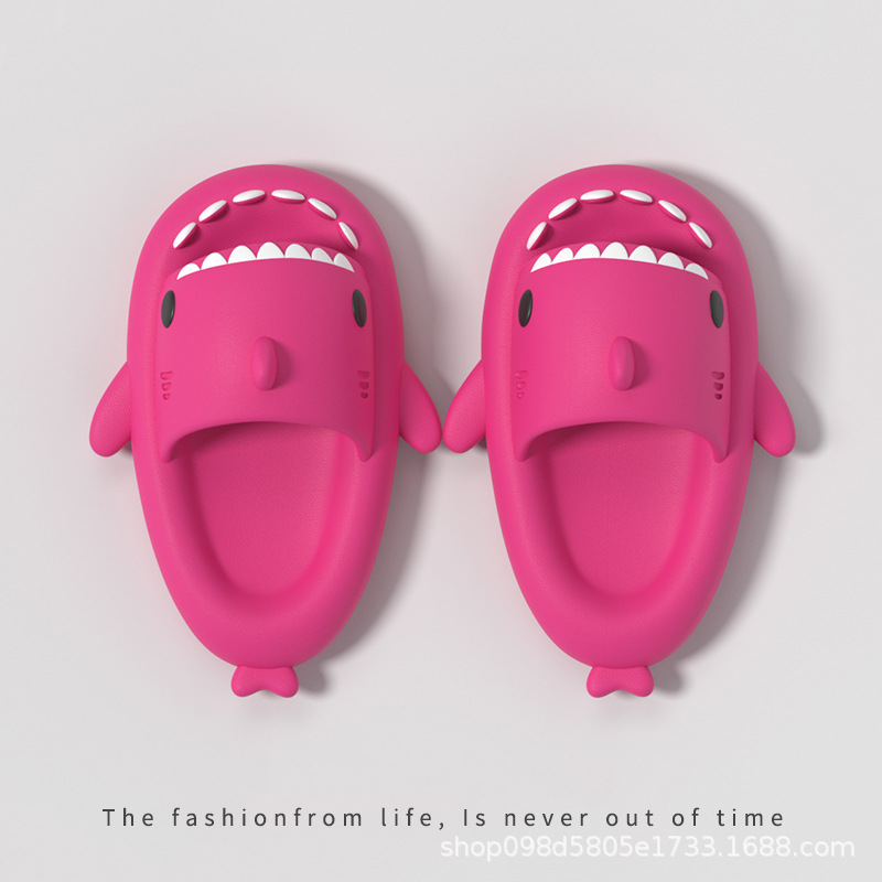 Couple's Thick-soled Shark Slippers photo 2