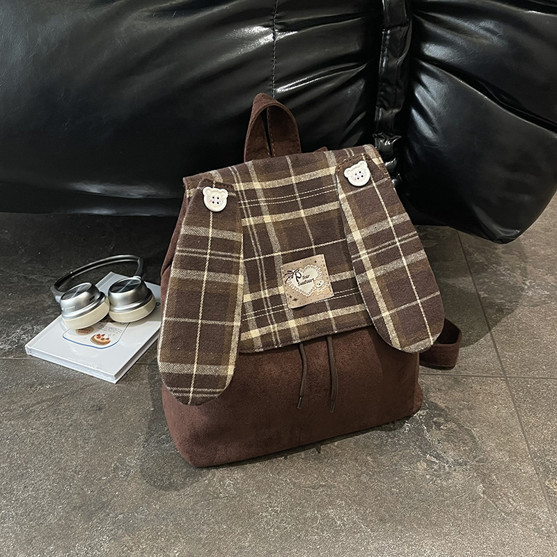 Plaid Shoulder Bag For Women Large Capacity Laid-back Style photo 2
