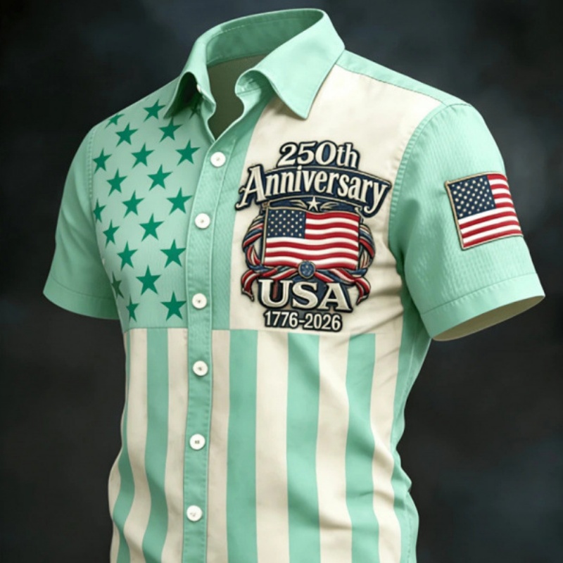 3D Digital Print Casual Men's Loose-fit Short-sleeve photo 1