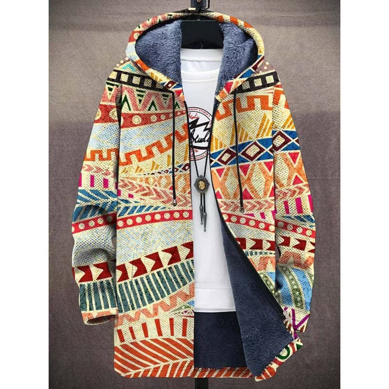 Winter Printed Fleece-lined Thickened Windproof Jacket photo 8