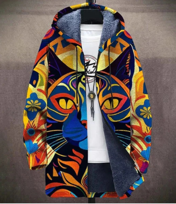 Winter Printed Fleece-lined Thickened Windproof Jacket photo 4
