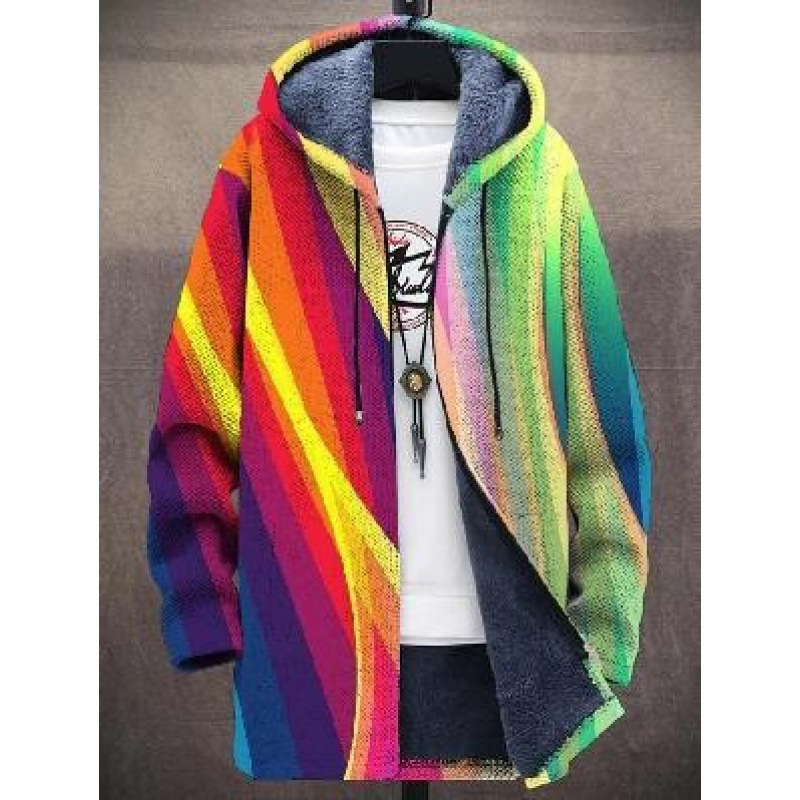 Winter Printed Fleece-lined Thickened Windproof Jacket photo 5