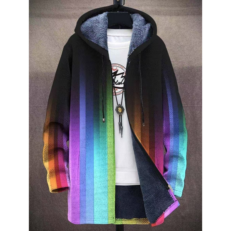 Winter Printed Fleece-lined Thickened Windproof Jacket photo 8