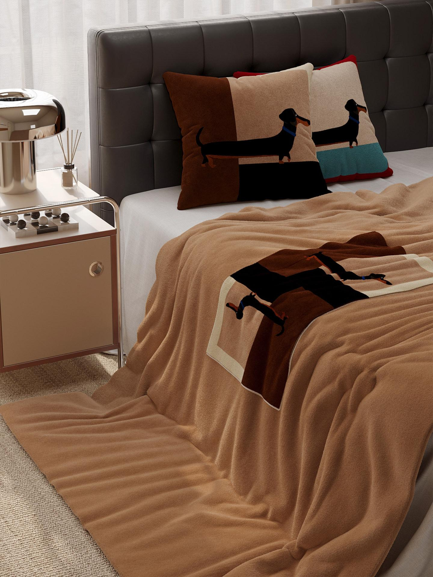 Stroll Sausage Pillow Blanket Foldable Air-Conditioning Blanket photo 6