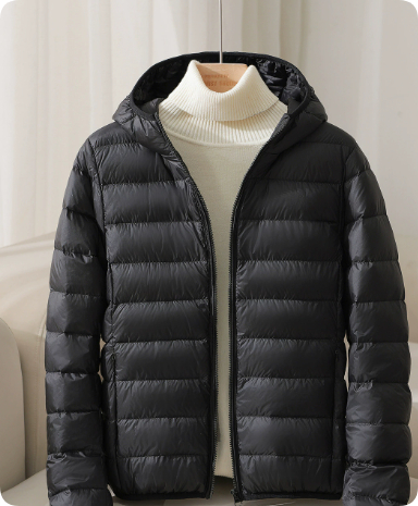 White Duck Down Lightweight Down Coat photo 2