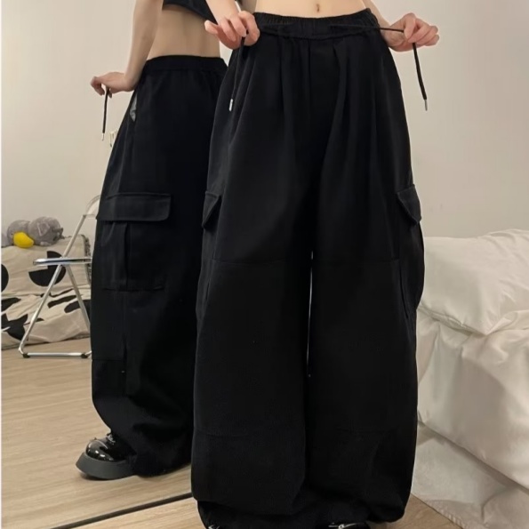 American-style Vintage Multi-pocket Work Pants photo 1