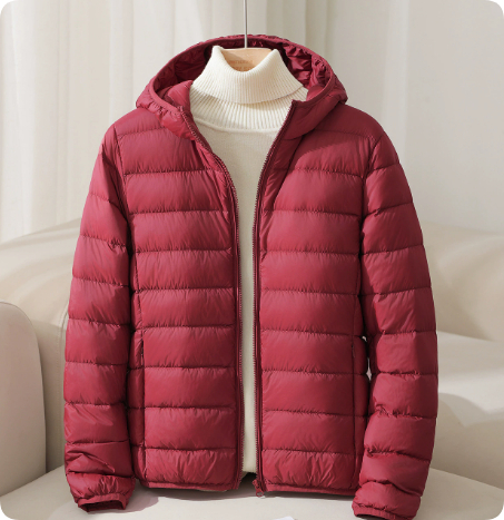 White Duck Down Lightweight Down Coat photo 4
