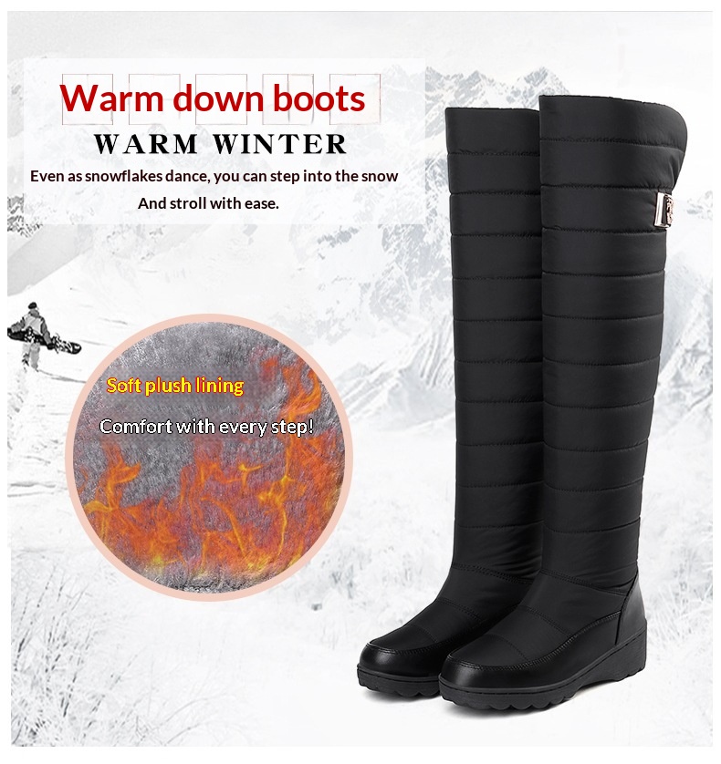 Women's High-top Over-the-knee Snow Boots photo 5