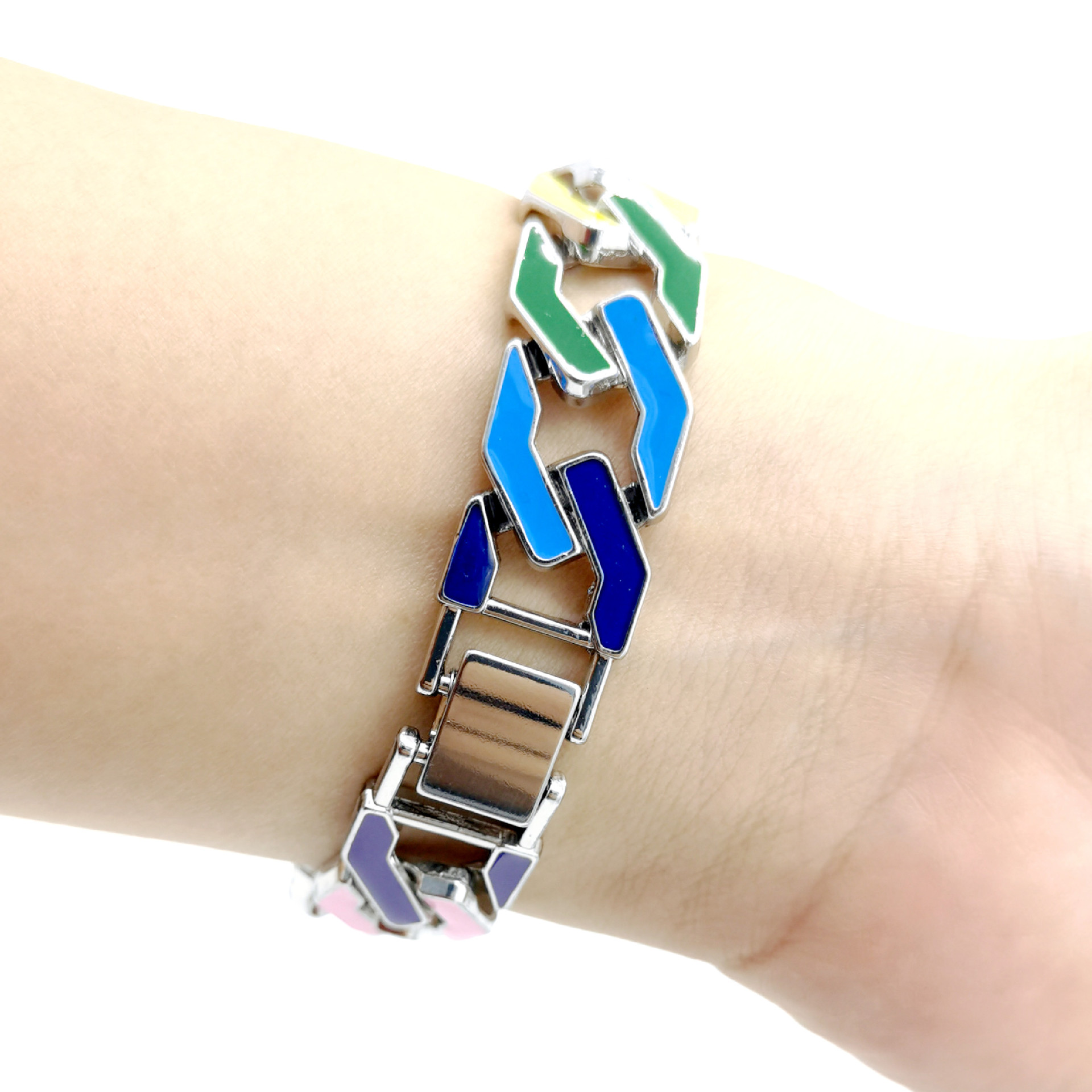 Cuban-link Enamel Bracelet For Hip-hop And Streetwear Enthusiasts In Europe And America photo 3
