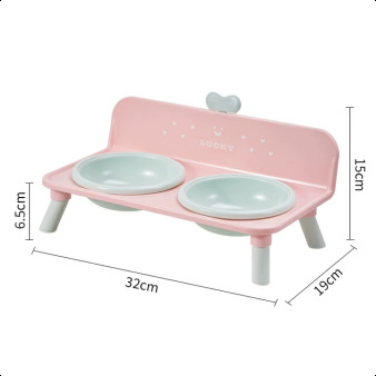 Stainless Steel Elevated Double Bowl With Non-slip And Tip-resistant Design photo 6