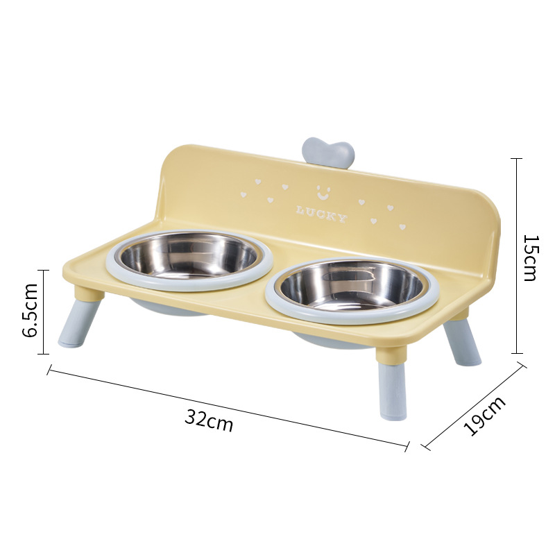 Stainless Steel Elevated Double Bowl With Non-slip And Tip-resistant Design photo 7