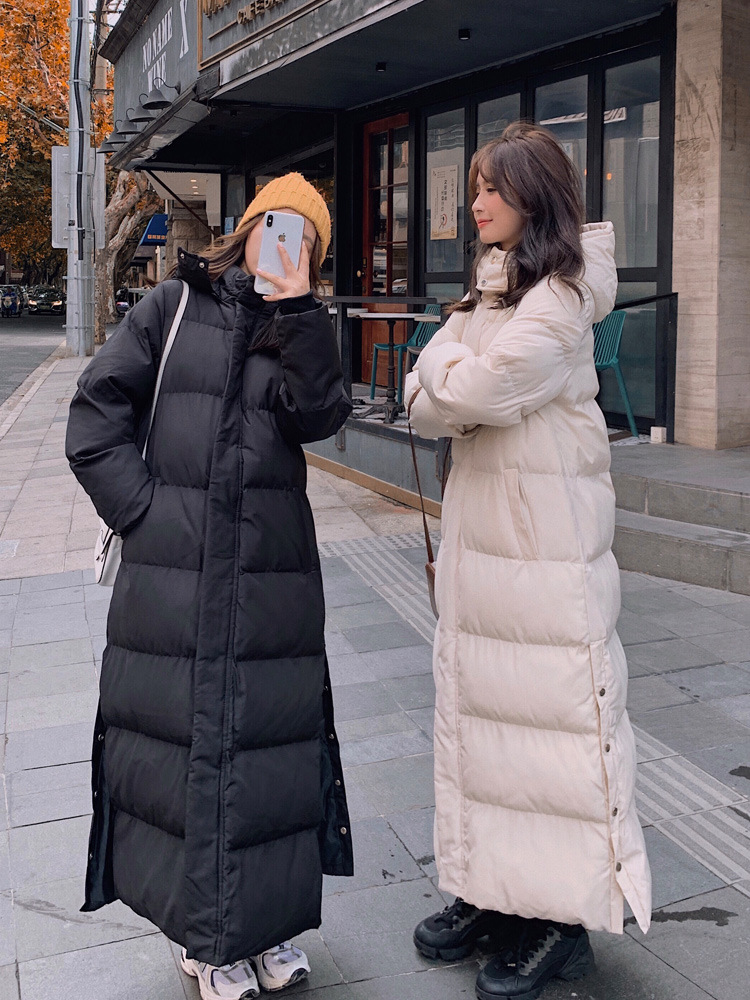 Korean-style Mid-length Below-the-knee Cotton Coat photo 5