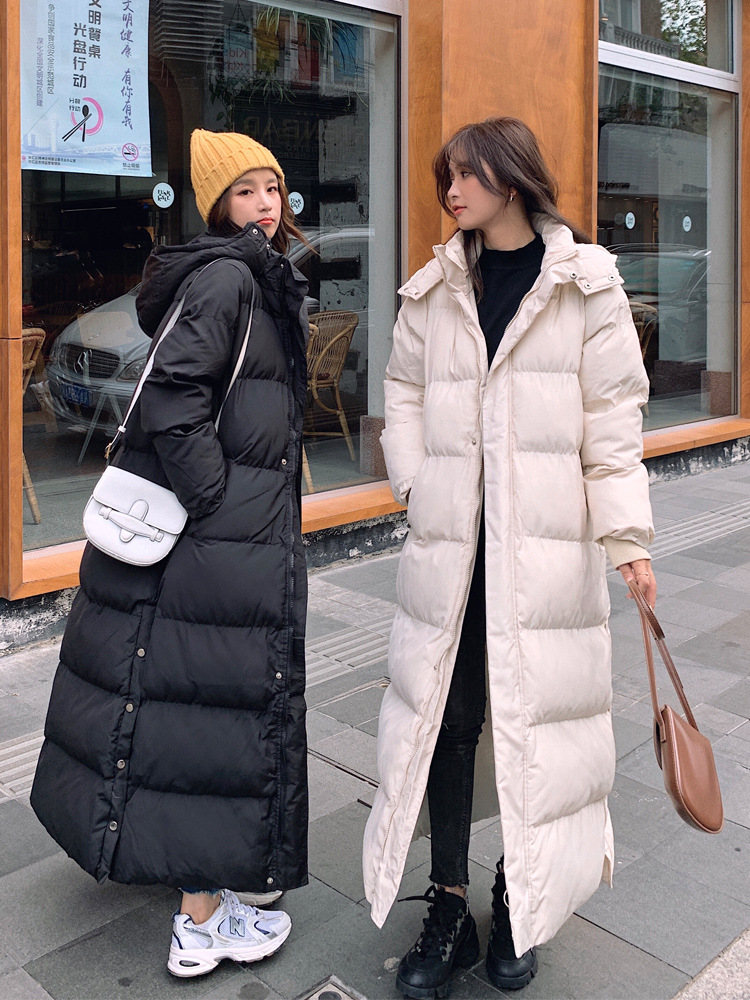 Korean-style Mid-length Below-the-knee Cotton Coat photo 4
