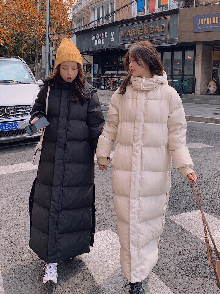 Korean-style Mid-length Below-the-knee Cotton Coat photo 3