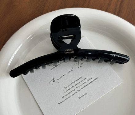 Large Hair Clip Voluminous Style Vintage Chic 13cm Extra-large Acetate Hair Claw photo 5