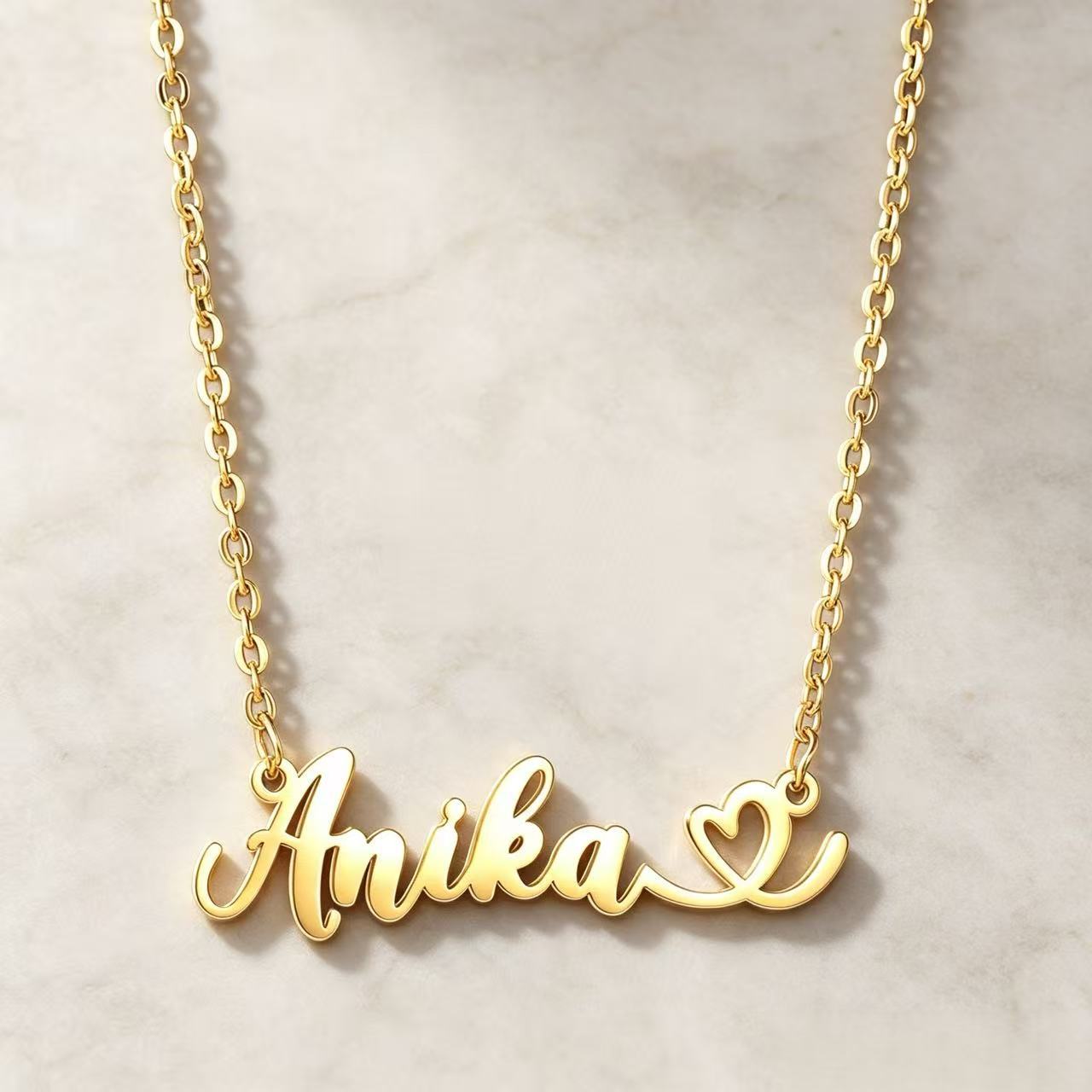 DIY Customized Engraved Name Necklace For Women photo 1