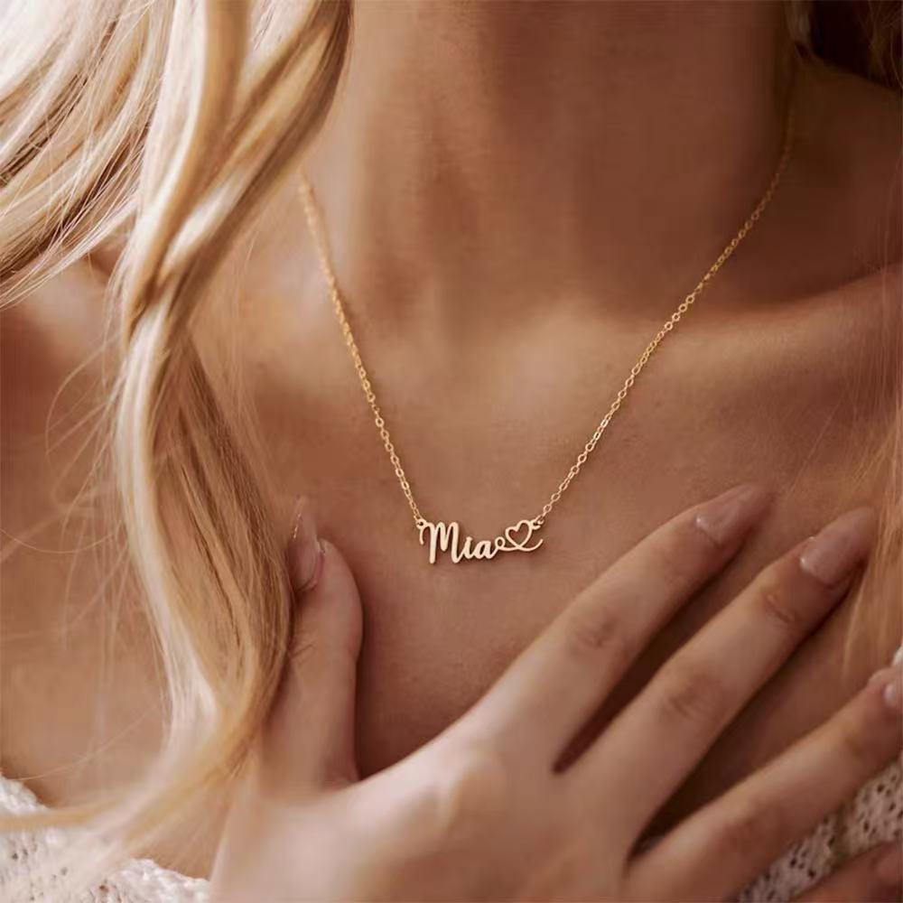 DIY Customized Engraved Name Necklace For Women photo 4