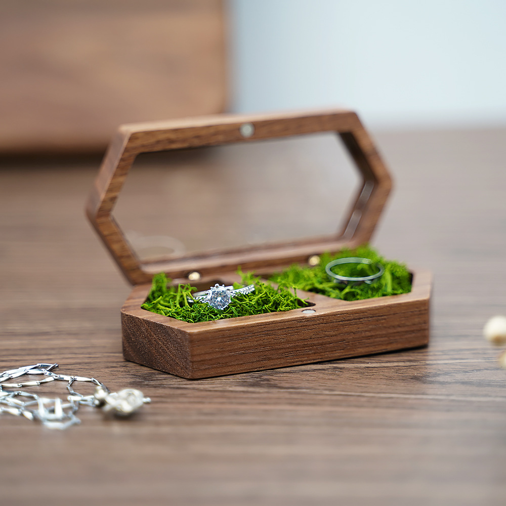 Portable Wooden Jewelry Box For Household Use photo 5