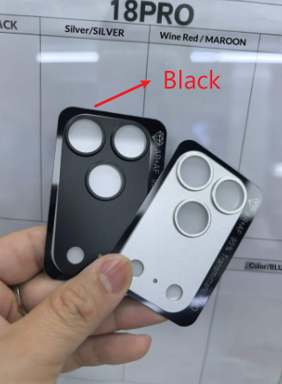 All-in-one Matte Hollowed-out Metal Armor Phone Lens Protector photo 3