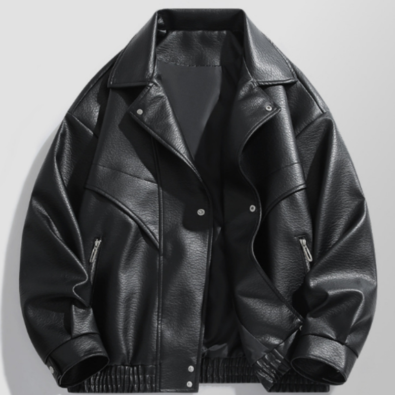 American-style Vintage Leather Jacket For Men photo 1