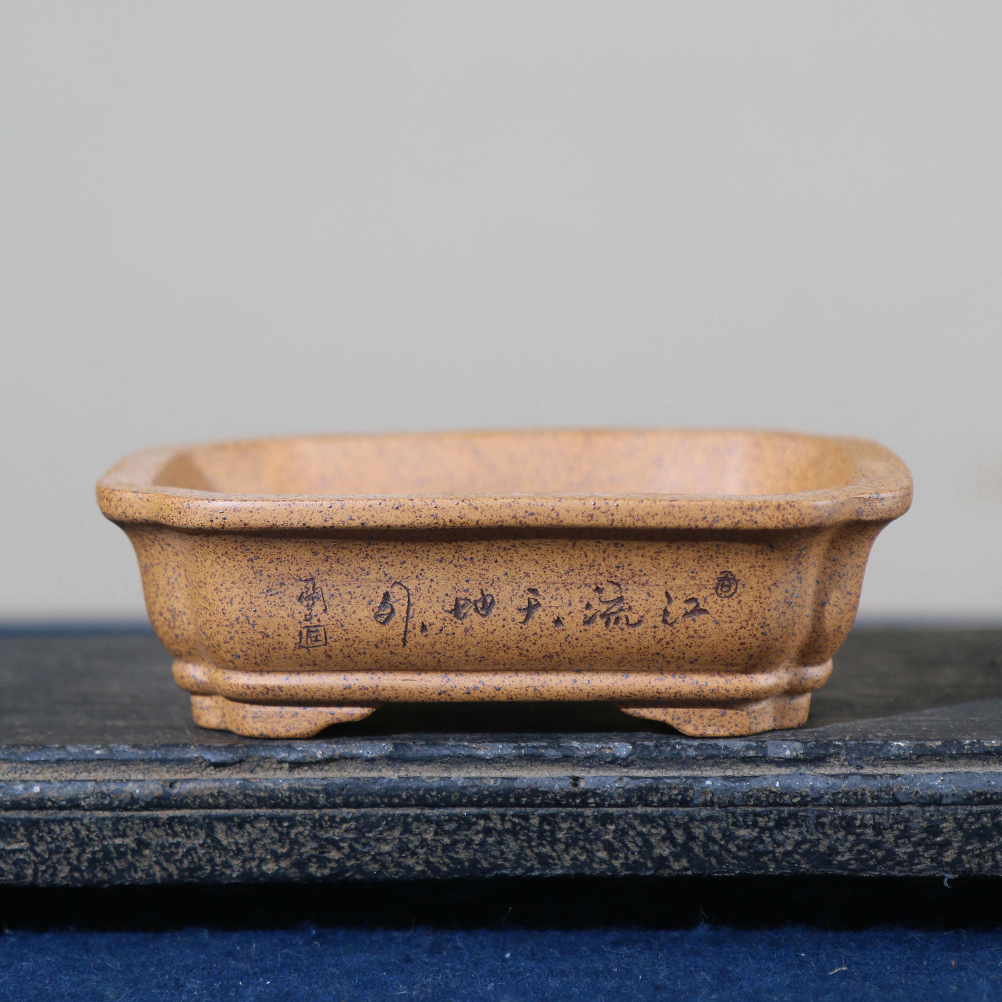 Purple Sand Flowerpot Rectangular Bonsai photo 2