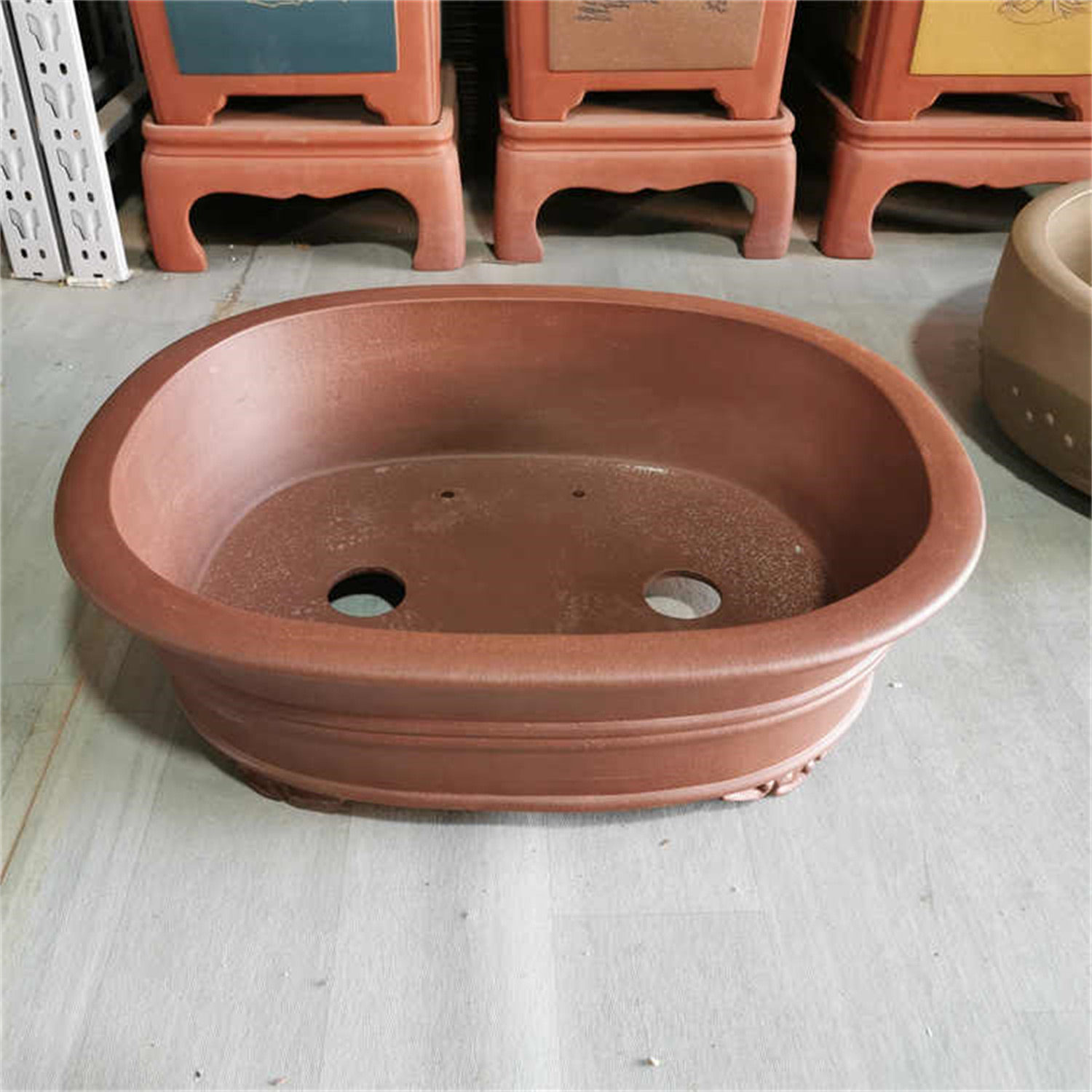 Purple Sand Flowerpot Large Waist Stump photo 4