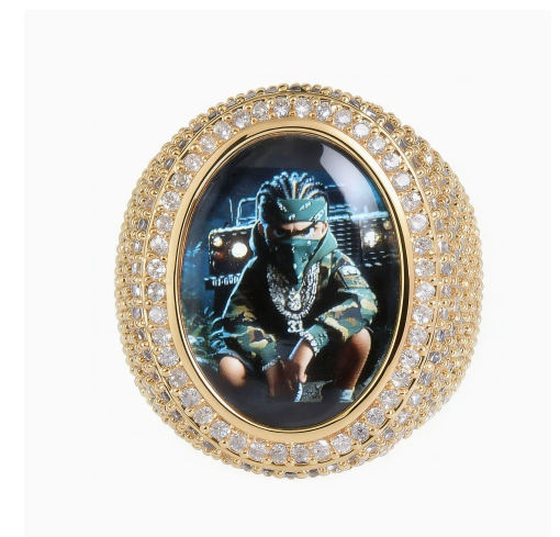 Custom Stainless Steel Photo Ring photo 2