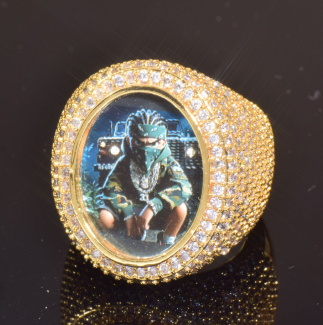 Custom Stainless Steel Photo Ring photo 5