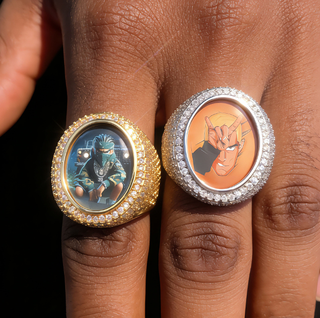Custom Stainless Steel Photo Ring photo 4