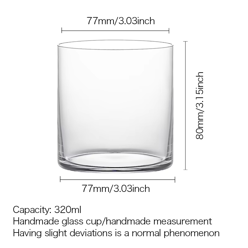 Bottomless Whiskey Glass Lead-free Crystal Glass photo 2