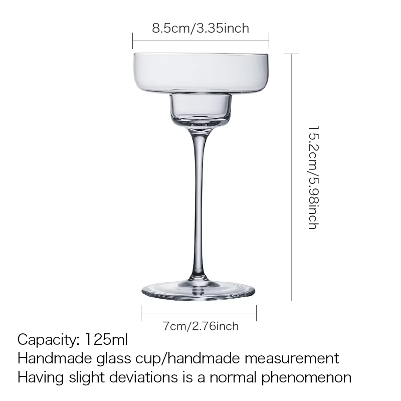 Korisun Crystal Glass Margarita Cocktail Glass photo 5