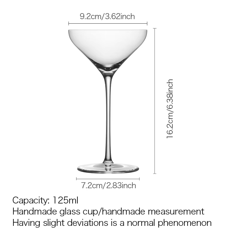Lead-free Crystal High-stemmed Martini Glass photo 4