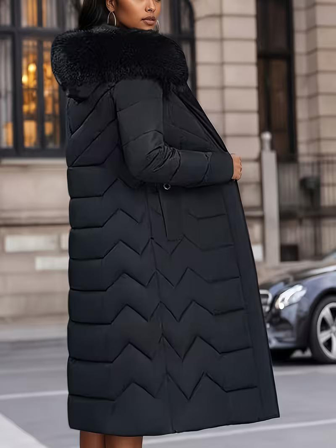 Long, Padded Casual All-match Cotton Coat photo 4