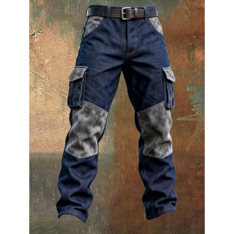 New Mens Retro Work Pants In A Punk Style photo 4