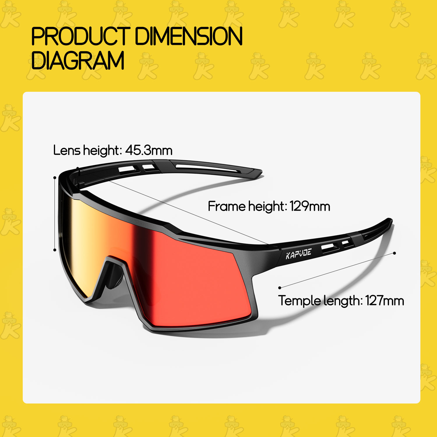 Kapvoe Children's Polarized Cycling Glasses For Teenagers Outdoor Sports And Outdoor Cycling Windproof Goggles photo 4