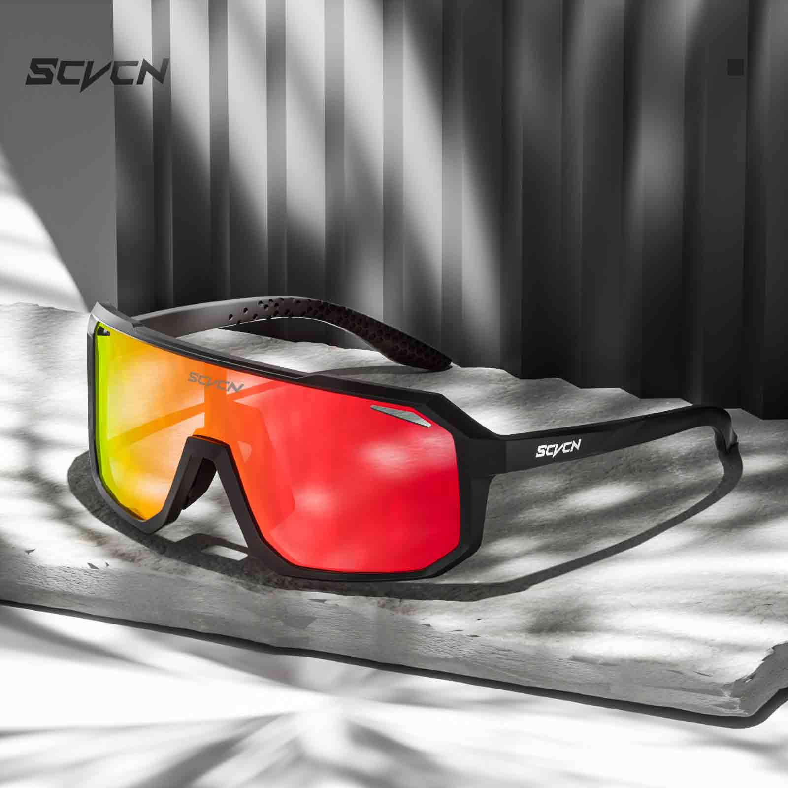 SCVCN Cycling Glasses, Sports Sunglasses, Outdoor Men's And Women's Running, Mountain Bike Wind Glasses, Protective Goggles photo 1